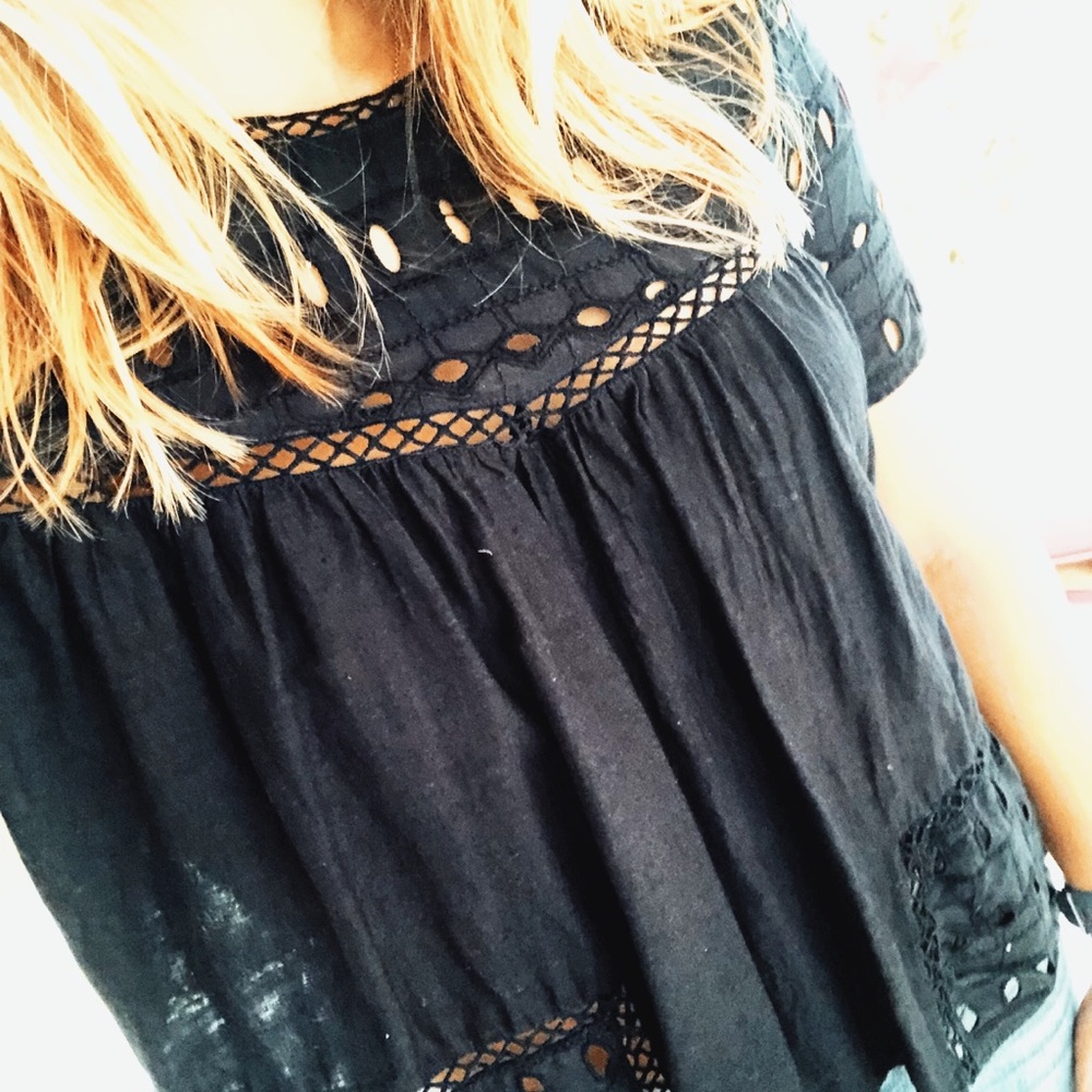 Navy blouse